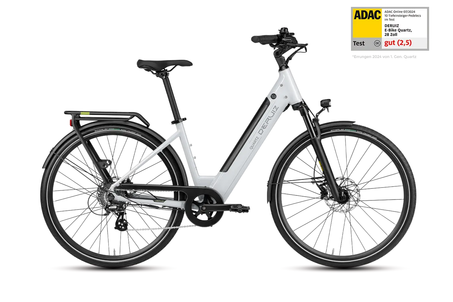 DERUIZ Quartz 2026 City E-Bike mit Shimano 8-Gang und 644Wh Akku