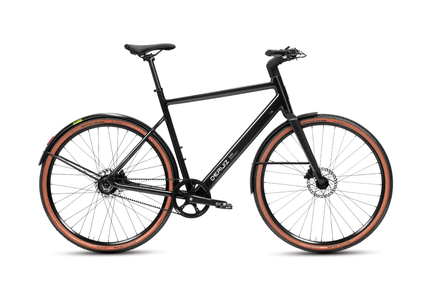 DERUIZ Turmali 2025 E-Bike in elegantem Schwarz für City und Trekking