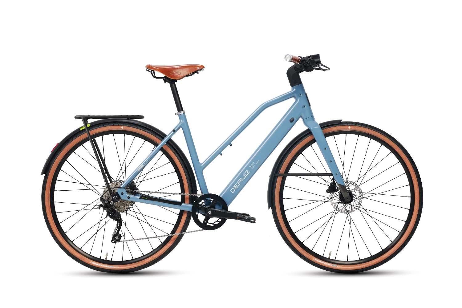 stylisches urban e bike DERUIZ Turmali-Premium S 2026 E-Bike Urban mit Shimano 10-Gang und 360 – Der Holländer Fahrradgeschäft