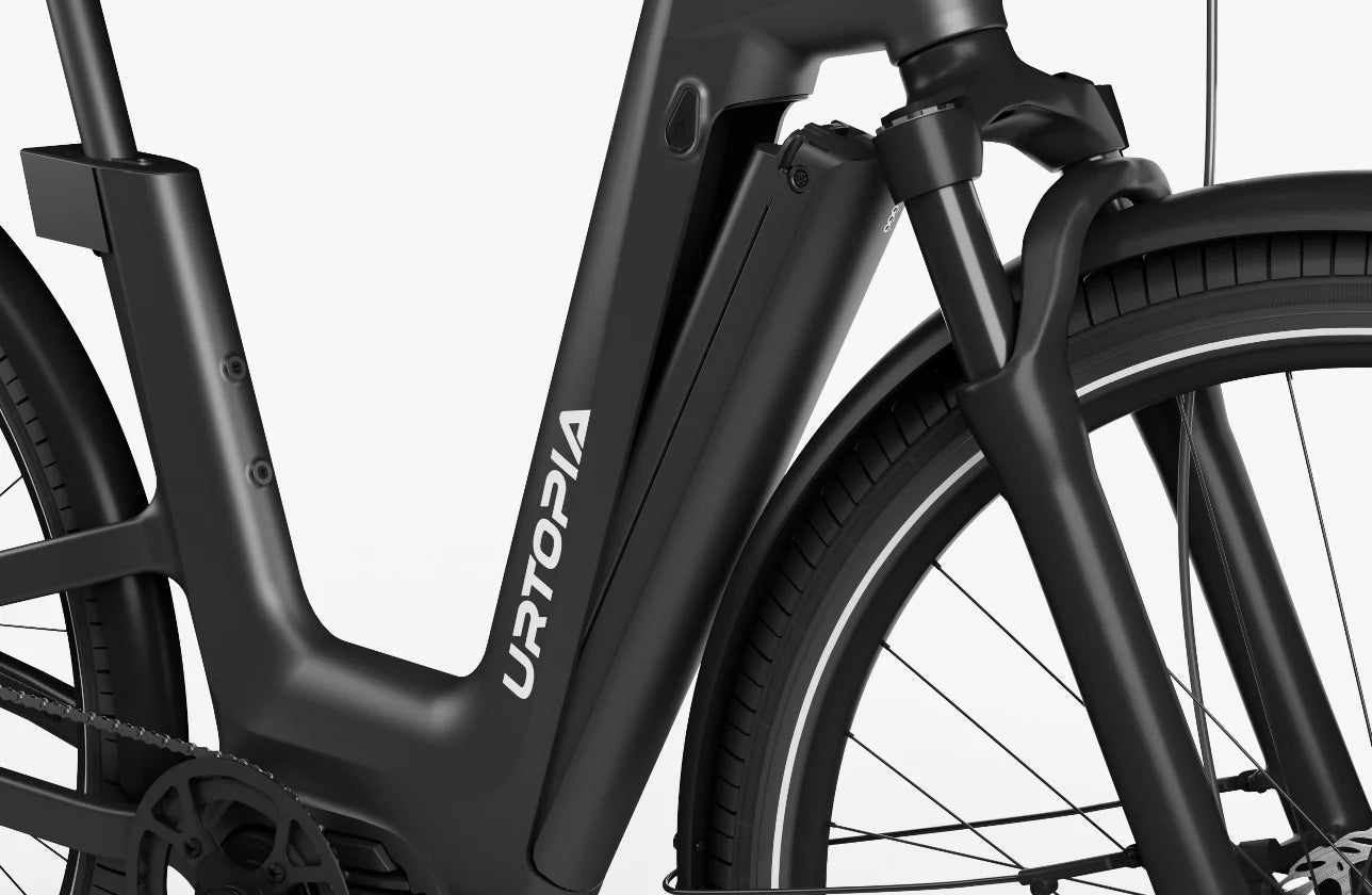 Urtopia E-Bike Fusion mit Shimano-CUES-Schaltung und Carbonfaser