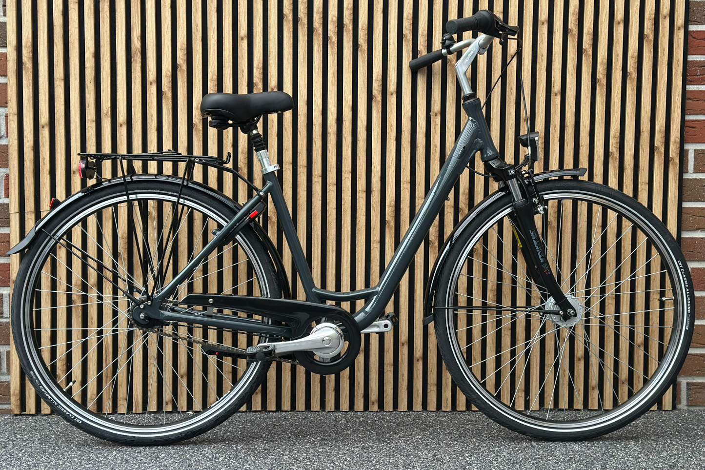 K-Line Comfort Tiefeinsteiger Citybike 5-Gang Rücktritt 50cm Anthrazit