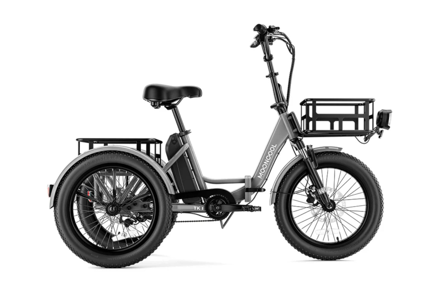 Mooncool TK1 Faltbares E-Dreirad mit Freilauf und 720 Wh