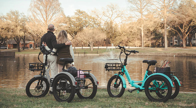 Mooncool TK1 Faltbares E-Dreirad mit Freilauf und 720 Wh