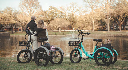 Mooncool TK1 Faltbares E-Dreirad mit Freilauf und 720 Wh DE-Version