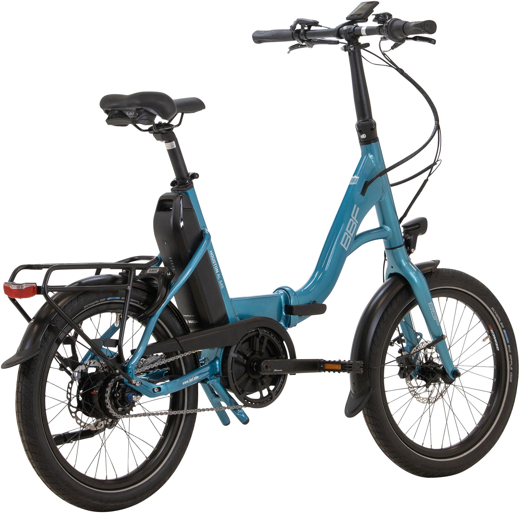 e klapprad mit bosch motor BBF E-Faltrad Houston AL545 Spezial 20 Zoll – Bosch Active Line, 545 Wh