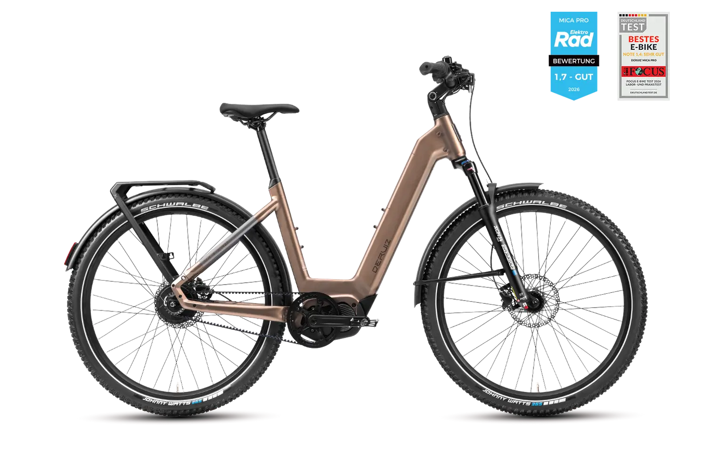 DERUIZ Mica Pro 2026 Trekking E-Bike mit Riemenantrieb und 720Wh Akku