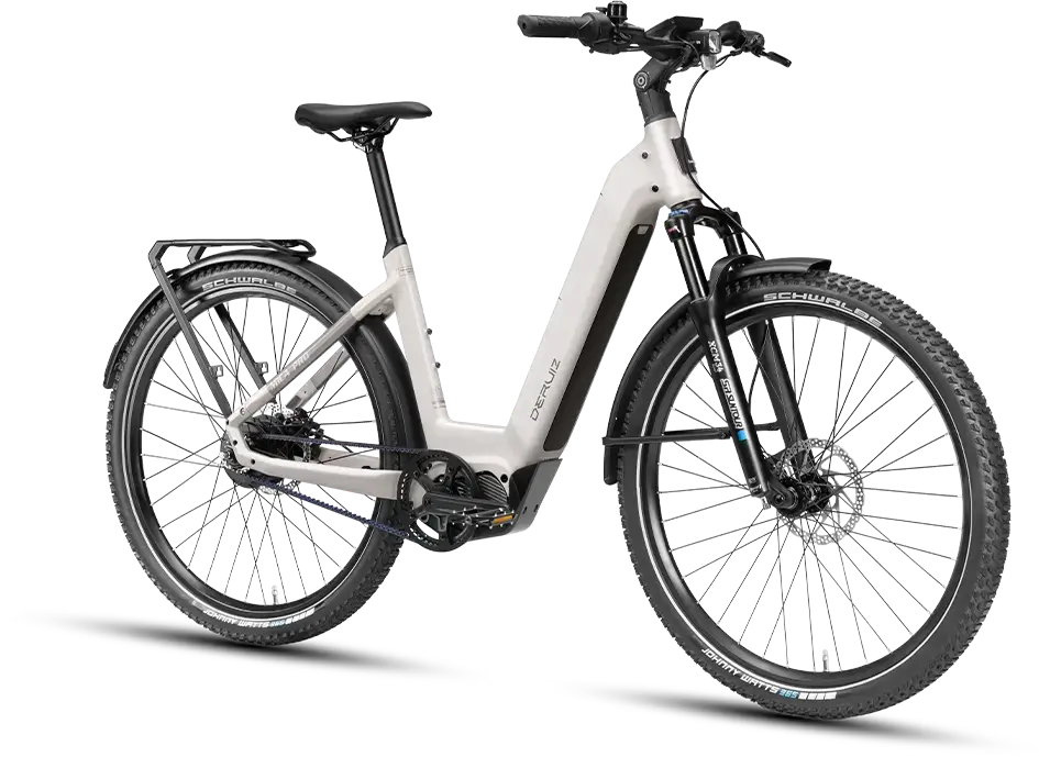 DERUIZ Mica Pro 2026 Trekking E-Bike mit Riemenantrieb und 720Wh Akku