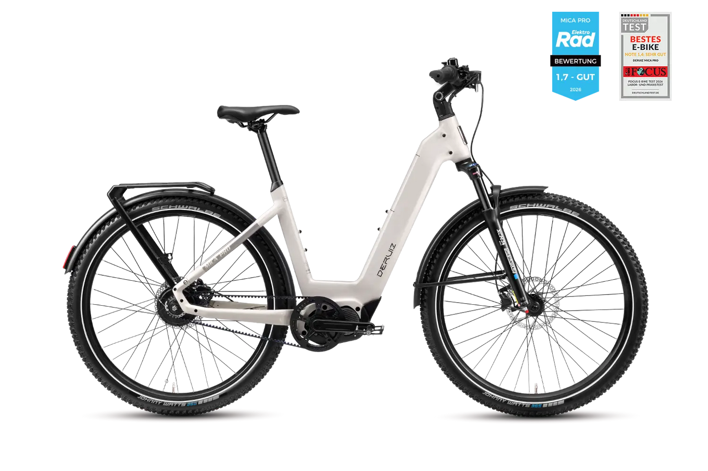 DERUIZ Mica Pro 2026 Trekking E-Bike mit Riemenantrieb und 720Wh Akku