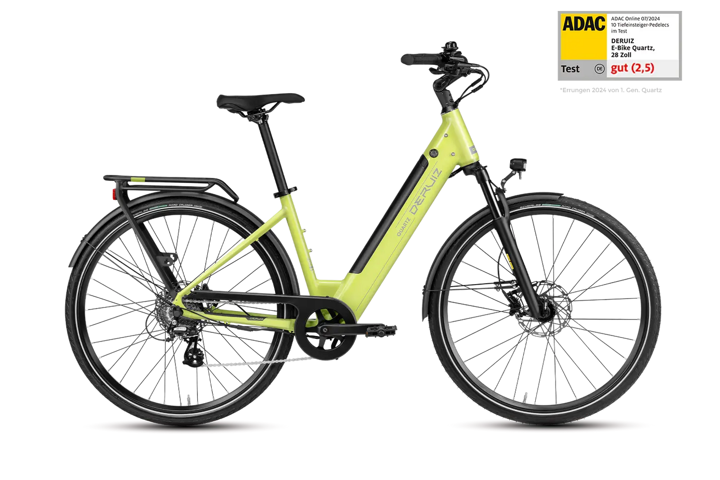 DERUIZ Quartz 2026 City E-Bike mit Shimano 8-Gang und 644Wh Akku