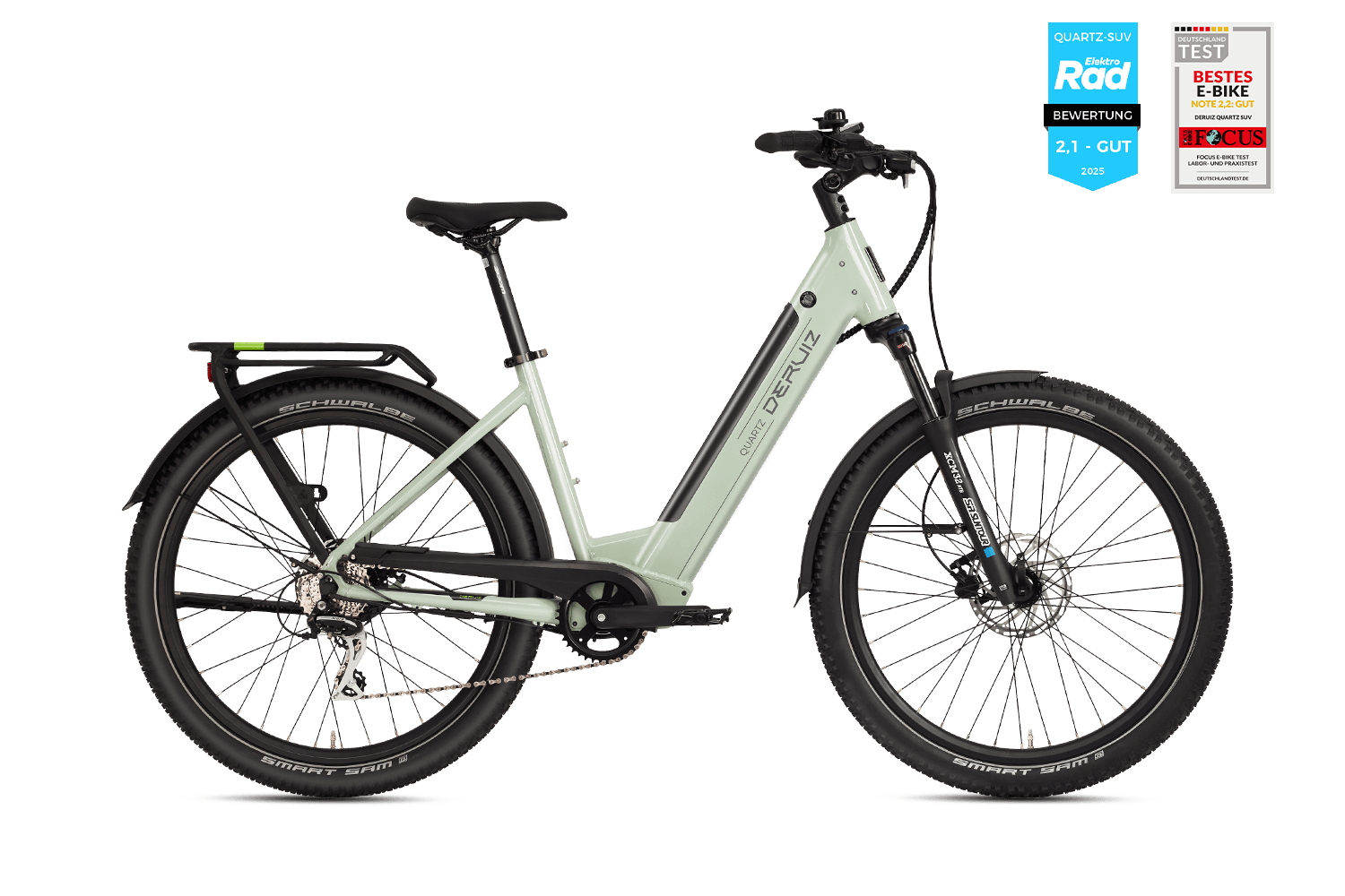 www deutschlandtest de fahrräder DERUIZ Quartz SUV Pedelec – Kraftvolles Trekking E-Bike 27.5" – Der Holländer Fahrradgeschäft