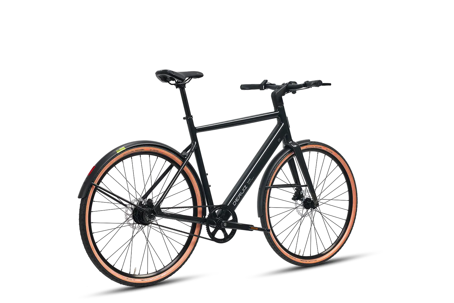 DERUIZ Turmali 2025 Premium E-Bike in elegantem Schwarz für City- und Trekkingtouren